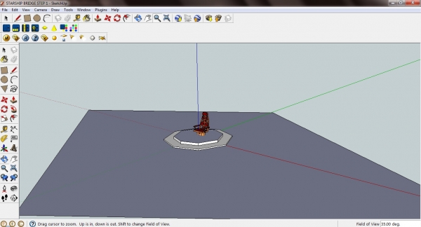 Creation of the bridge: Step 1